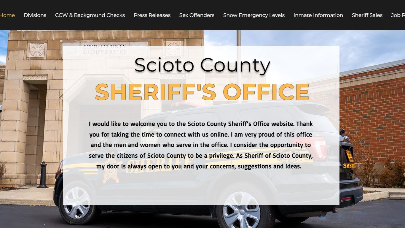 Sheriff | Scioto County Sheriff | Portsmouth